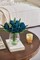12 Pcs Fake Tulips Artificial Flowers in Vase with Faux Water, Foam Tulip Flower Arrangement with Vase for Home Office Decor, Dining Table Wedding Centerpiece & Mom's Gift (Peacock Blue)